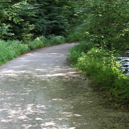 Wegverlauf entlang des Weitentalbachs